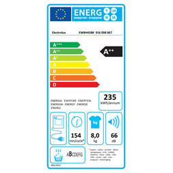 Electrolux EW8H458B hőszivattyús szárítógép