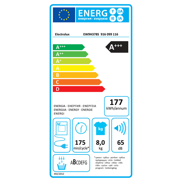 Electrolux EW9H378S hőszivattyús szárítógép