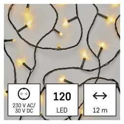 Emos D4AW09 12m/120LED/kül-beltéri/meleg fehér karácsonyi LED fényfüzér