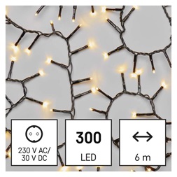 Emos D4BW04 6m/300LED/kül-beltéri/időzítős/meleg fehér/süni karácsonyi LED fényfüzér