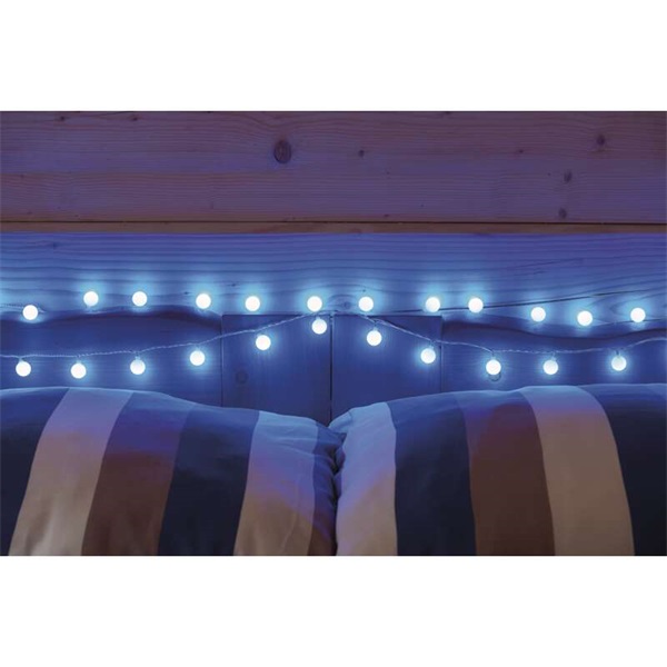 Emos D5AB01 4m/40LED/kül-beltéri/időzítős/kék/golyók LED fényfüzér