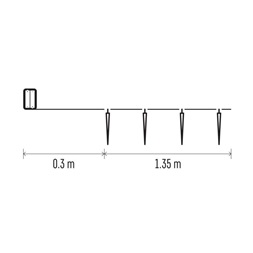 Emos DCGC01 1,35m/10LED/2xAA/beltéri/hideg fehér/időzítős/jégcsapok karácsonyi LED fényfüzér