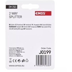 Emos J0199 EU 2501/D194 ferrites háromágú antenna elosztó