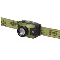 Emos P3539 CREE LED + 2x piros LED 330lm 3xAAA fejlámpa