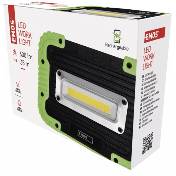 Emos P4534 COB LED 600lm akkumulátoros lámpa