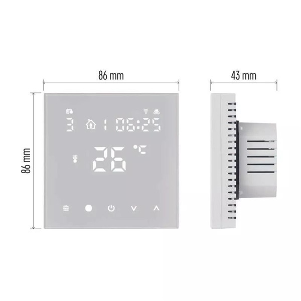 Emos P56201UF GoSmart programozható padlótermosztát