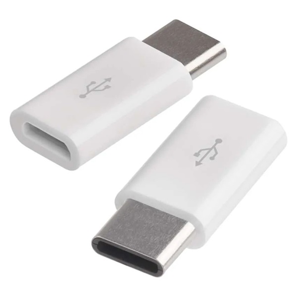 Emos SM7023 micro USB-B 2.0 / USB-C 2.0, fehér, 2db adapter