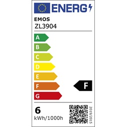 Emos ZL3904 BASIC 6W E14 500 lumen meleg fehér LED kisgömb izzó