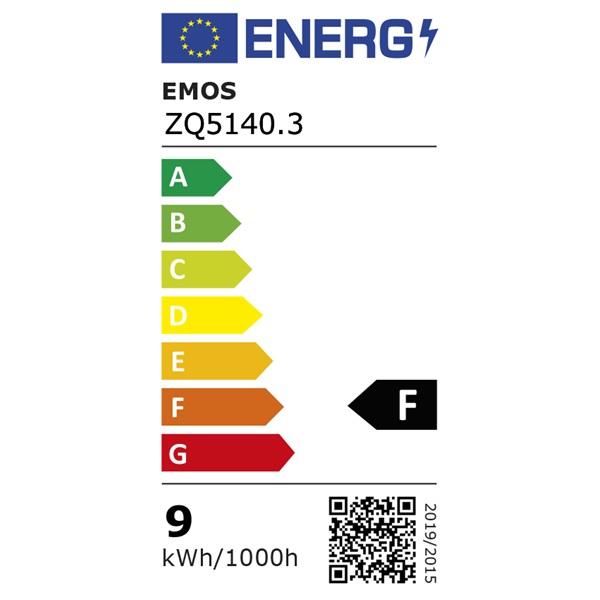 Emos ZQ5140.3 CLASSIC A60 9W E27 806 lumen meleg fehér LED izzó 3db/csomag