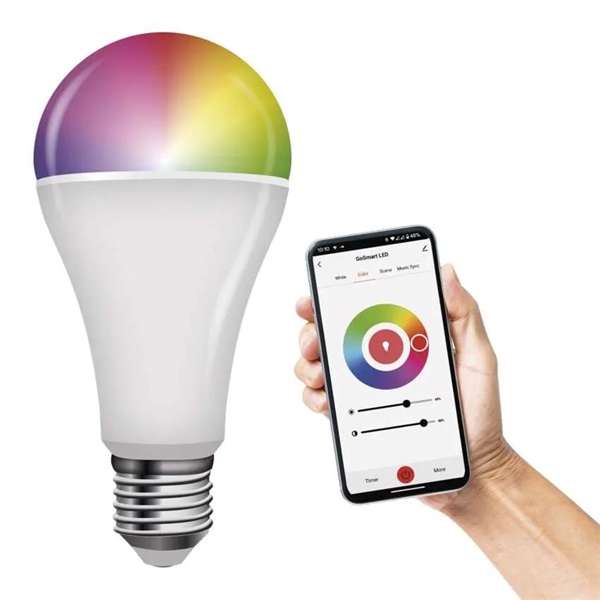 Emos ZQZ516R GoSmart A65/14W(94W)/1400lm/RGB/dimmelhető/Zigbee/E27 LED izzó