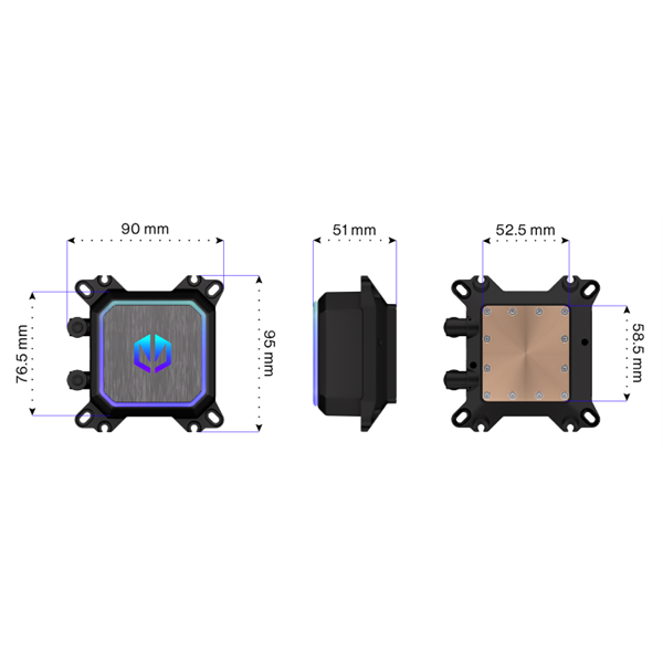 Endorfy Navis F280 ARGB AIO vízhűtéses processzorhűtő