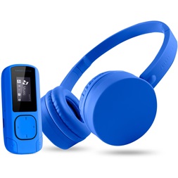 Energy Sistem EN 443857 Musik Pack Bluetooth-os 8GB kék MP3 lejátszó Bluetooth fejhallgatóval