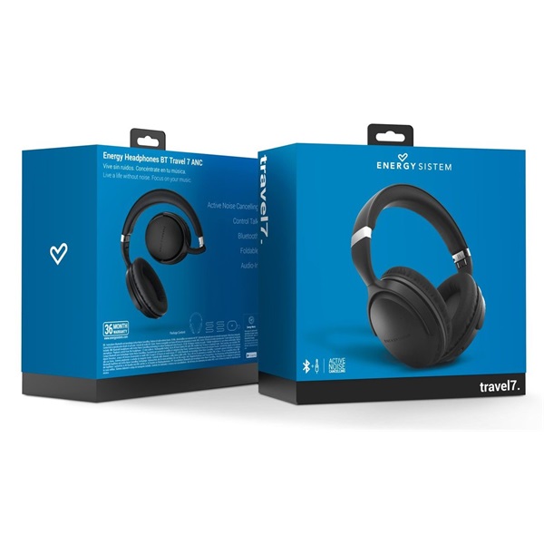 Energy Sistem EN 446247 Headphones BT Travel 7 Bluetooth aktív zajcsökkentős fejhallgató