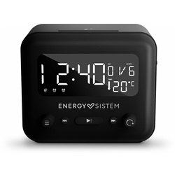 Energy Sistem EN 450930 Clock Speaker 2 Bluetooth fekete ébresztőórás hangszóró