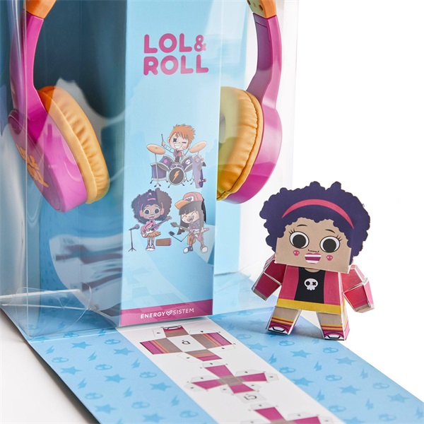 Energy Sistem EN 451876 Lol&Roll Pop Kids pink gyerek fejhallgató