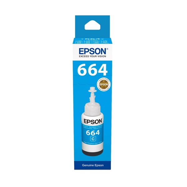 Epson C13T66424A T6642 70ml EcoTank kompatibilis cián tintapalack