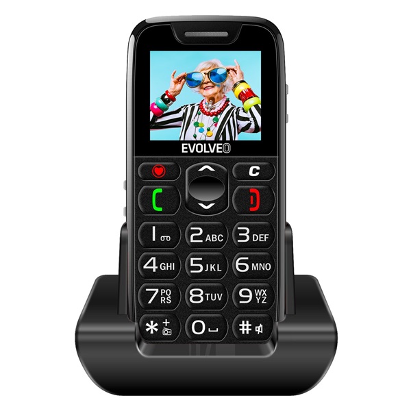 Evolveo EasyPhone EP501 1,8" fekete mobiltelefon