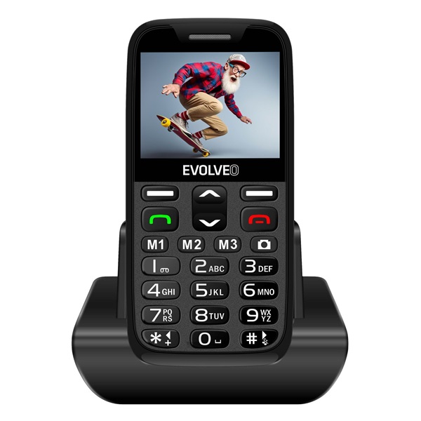 Evolveo EasyPhone XR EP601 2,3" fekete mobiltelefon