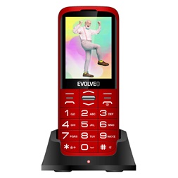 Evolveo Easyphone XO EP630 2,8" piros mobiltelefon