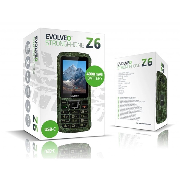 Evolveo STRONGPHONE Z6 2,8" DualSIM camouflage mobiltelefon