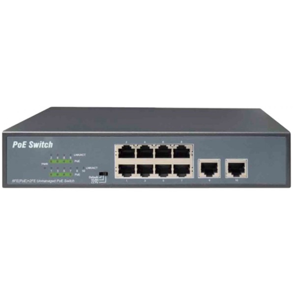 FUTURA PoE-8P/2 Uplink + 8 Poe portos switch