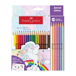 Faber-Castell 18+6 db kastélyos színes ceruza készlet