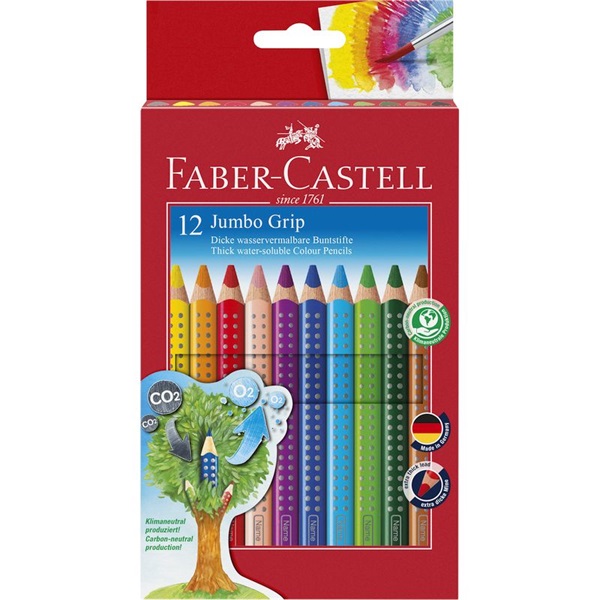 Faber-Castell Grip 2001 Jumbo 110912 12db-os színes ceruza készlet