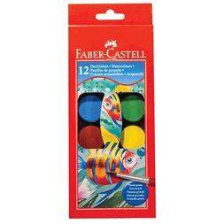 Faber-Castell 30mm 12 színű vízfesték készlet