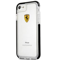 Ferrari iPhone 7 átlátszó/fekete hátlap