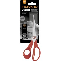 Fiskars Classic 21 cm balkezes piros általános olló