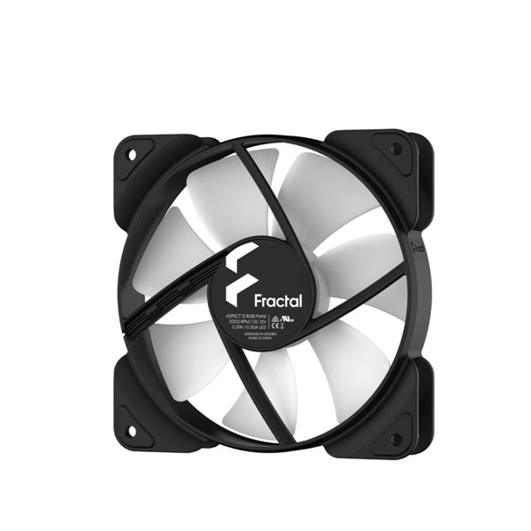 Fractal Design 120mm Aspect 12 RGB PWM fekete ház hűtőventilátor