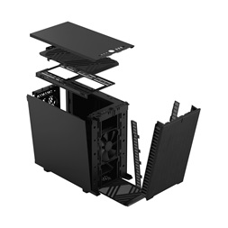 Fractal Design Define 7 Nano fekete (táp nélküli) mini-ITX ház