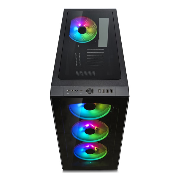 Fractal Design Define S2 Vision RGB Fekete ablakos (Táp nélküli) E-ATX ház