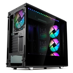 Fractal Design Define S2 Vision RGB Fekete ablakos (Táp nélküli) E-ATX ház