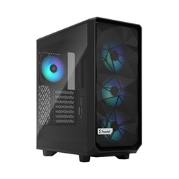 Fractal Design Meshify 2 Compact Lite RGB fekete (táp nélküli) ablakos ATX ház