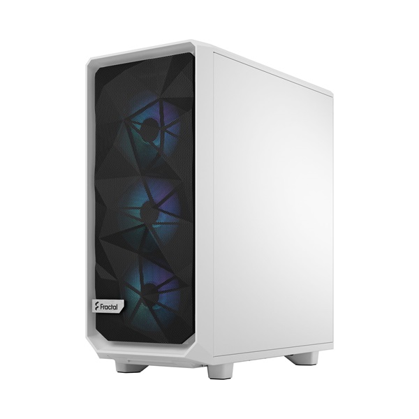 Fractal Design Meshify 2 Compact RGB fehér (táp nélküli) ablakos ATX ház