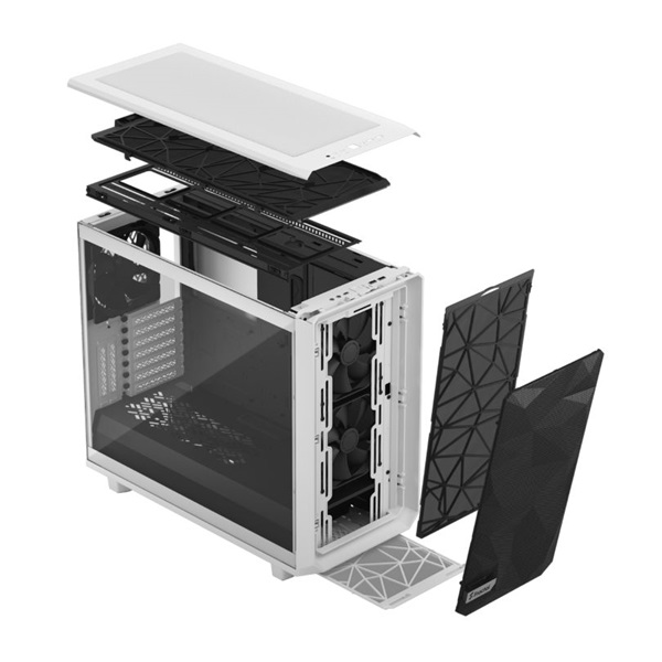 Fractal Design Meshify 2 Fehér világos ablakos (Táp nélküli) E-ATX ház