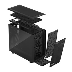 Fractal Design Meshify 2 Fekete világos ablakos (Táp nélküli) E-ATX ház