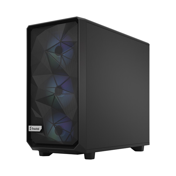 Fractal Design Meshify 2 Lite RGB Fekete világos ablakos (Táp nélküli) E-ATX ház