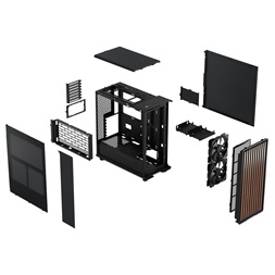 Fractal Design North fekete (táp nélküli) ATX ház