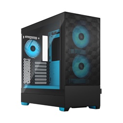 Fractal Design Pop Air RGB ciánkék/fekete (táp nélküli) ablakos ATX ház