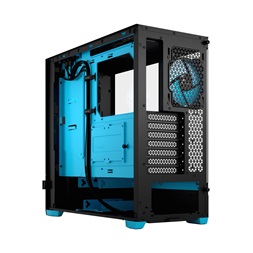 Fractal Design Pop Air RGB ciánkék/fekete (táp nélküli) ablakos ATX ház