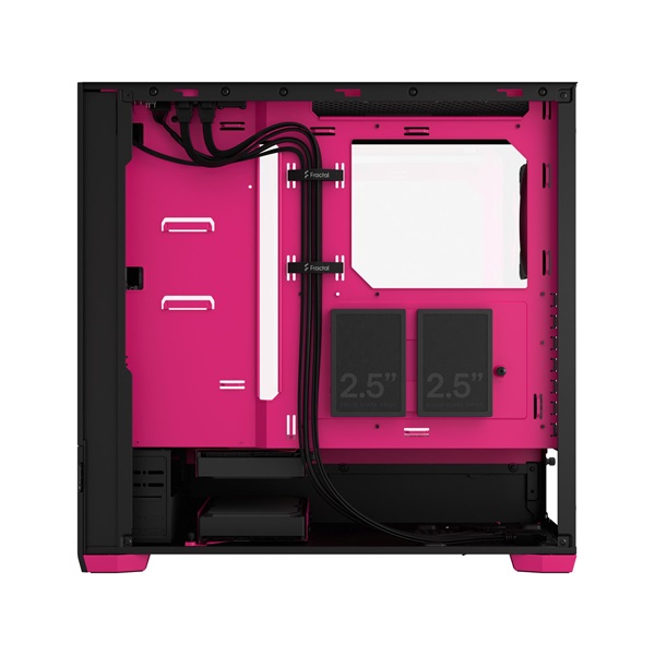 Fractal Design Pop Air RGB magenta/fekete (táp nélküli) ablakos ATX ház