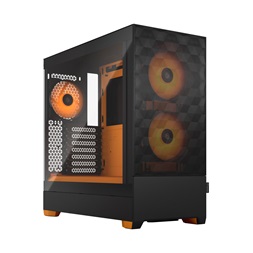 Fractal Design Pop Air RGB narancs/fekete (táp nélküli) ablakos ATX ház