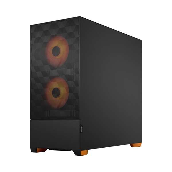 Fractal Design Pop Air RGB narancs/fekete (táp nélküli) ablakos ATX ház