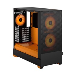 Fractal Design Pop Air RGB narancs/fekete (táp nélküli) ablakos ATX ház