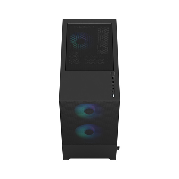 Fractal Design Pop Mini Air RGB Fekete világos ablakos (Táp nélküli) mATX ház