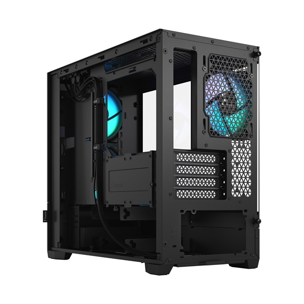 Fractal Design Pop Mini Air RGB Fekete világos ablakos (Táp nélküli) mATX ház