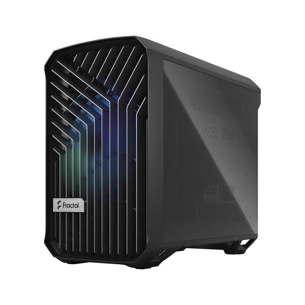 Fractal Design Torrent Nano RGB Fekete ablakos (Táp nélküli) mini-ITX ház