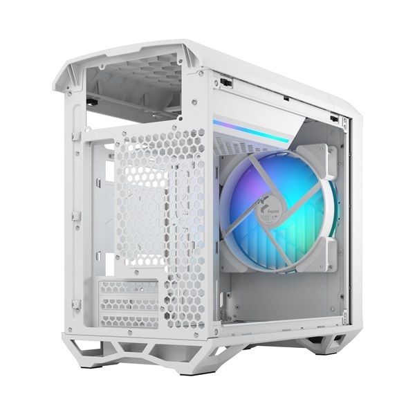 Fractal Design Torrent Nano RGB fehér (táp nélküli) ablakos EATX ház